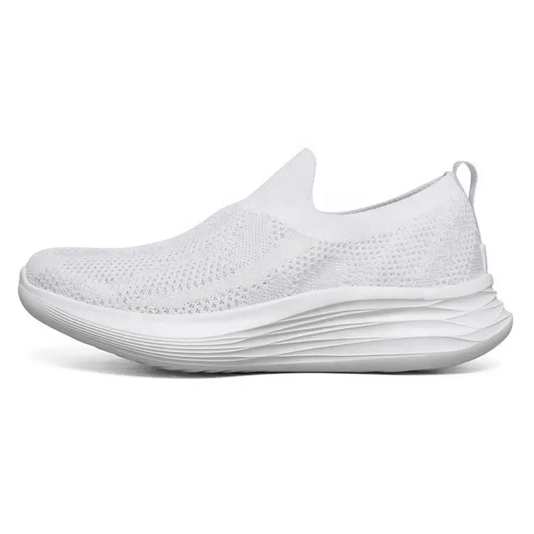 2021 OEM Women Men Ladies Custom Lightweight Sport Sneakers Walking Knitting Casual Shoes